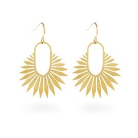 Small Dahlia Earrings at Minds Eye Design